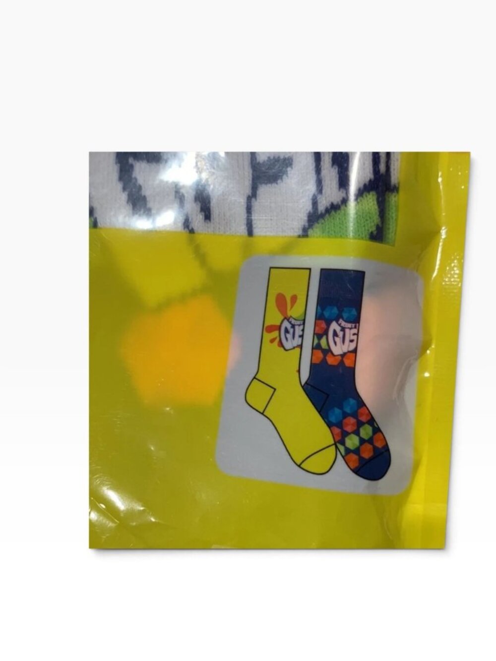 Men’s Nostalgic Fruit Gushers Crew Socks 2 pairs Size 6-12 Brand New - Picture 3 of 3